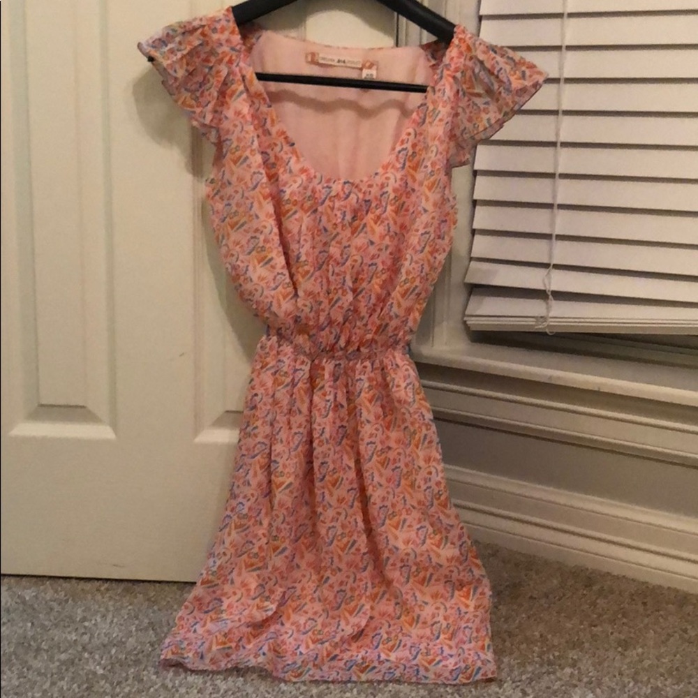 Printed Pink Dress